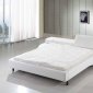 White Leatherette Modern 3820 Bed by ESF