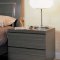 5 Piece Ash Finish Contemporary Bedroom Set with Storage Bed