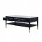 Atalia Coffee Table 3PC Set 83225 in Marble & Black by Acme