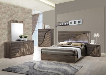 North Bedroom in Zebra Wood by Global w/Options [GFBS-North Zebra]