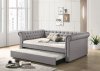 Justice Daybed 39435 in Smoke Gray Fabric by Acme w/Trundle