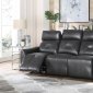 Jupiter Power Recliner Sofa 603241PP in Charcoal by Coaster