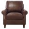 Rachel Sofa & Loveseat Set in Bronx Brown by Luke Leather