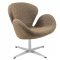 Swan Lounge Chair SW29OTW in Oatmeal Twill Wool by LeisureMod