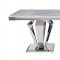 Satinka Dining Table 68265 Gray Faux Marble by Acme w/Options