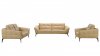 Forge Sofa Set 3Pc in Beige Leather by VIG