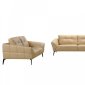 Forge Sofa Set 3Pc in Beige Leather by VIG