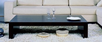 Recluse Coffee Table by Beverly Hills in Wenge w/Options [BHCT-Recluse]