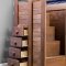 Ampelios Bunk Bed CM-BK102 in Mahogany w/Side Storage Drawers