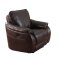 Milton Place Power Motion Sofa Set in Brown Leather Gel