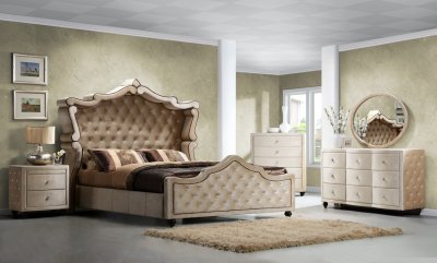 Diamond Bedroom w/Canopy Bed & Optional Case Goods