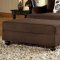 Bella Chocolate Fabric Living Room Sofa & Loveseat Set