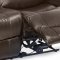 Dawson Power Reclining Sofa Set in Brown Leather Match