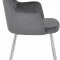 Salvatore Dining Chair 758 Set of 2 Grey Velvet Fabric Meridian