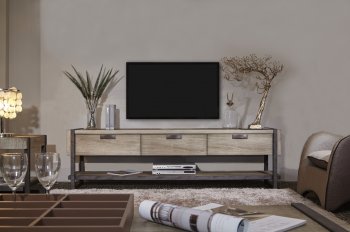 Richmond TV Stand in Natural Paulownia by Whiteline [WLTV-Richmond]