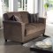 Aspen Yuky Brown Sofa Bed in Fabric by Sunset w/Options