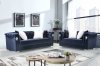 LCL-005 Sofa & Loveseat Set in Navy Blue Velvet