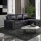 U01830 Sectional Sofa Bed in Blanche Charcoal/Black by Global