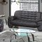 7174 Sofa in Black Bonded Leather w/Options