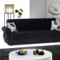 Rain Sofa Bed & Loveseat Set in Black Chenille by Rain w/Options