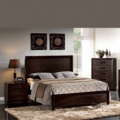 21490 Ishaan Bedroom 5Pc Set in Dark Merlot by Acme w/Options