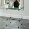 Tuva 3Pc Coffee & End Table CM4147 in Chrome & Glass