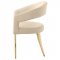 Venera Dining Table 150541 in White & Gold by Coaster w/Options