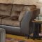 Chocolate Fabric Modern Sectional Sofa w/Optional Ottoman