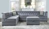 Bois II Modular Sectional Sofa 7PC Set 53305 Gray Velvet by Acme