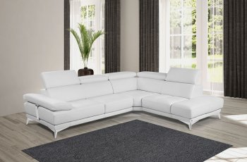 Winner Sectional Sofa in White Leather by J&M [JMSS-Winner]