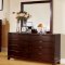 CM7027BR Webster Bedroom w/Brown Padded Platform Bed & Options