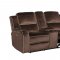 U8087 Power Reclining Sofa Set Brown Velvet by Global w/Option