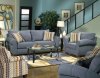 Jackson Furniture Modern Bluestone Fabric Serenza Sofa Set