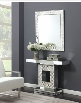 Elior Console Table & Mirror Set CM535CT in Mirror w/Options [FACT-CM535-Elior]