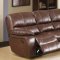 7732 Reclining Sofa in Burgundy Brown Leatherette w/Options