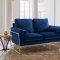 Mila Sofa 678 in Navy Velvet Fabric by Meridian w/Options