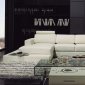 T63 White Leather Modern Sectional Sofa by VIG w/Side Light