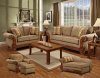 Mocha Fabric Classic Sofa & Loveseat Set w/Optional Items