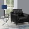 Moira Sofa 511131 in Black Leatherette by Coaster w/Options