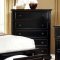 Castor Bedroom CM7590BK in Black w/Storage Footboard w/Options