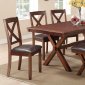 F2262 Dining Set 6Pc in Acacia by Poundex w/Optional Items