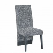 D12DC Dining Chair Set of 4 in White/Gray Velvet by Global