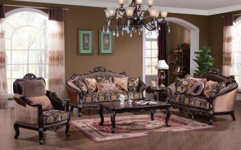 Lavander Traditional Sofa in Fabric w/Optional Items [ADS-Lavander]