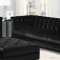 Chaviano Sofa 505395 in Black Velvet Fabric by Coaster w/Options