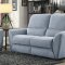 Dowling Recliner Sofa 8257GRY in Gray by Homelegance w/Options