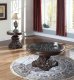 Bella Coffee Table in Cherry Carved Wood w/Options