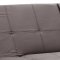 Contemporary Convertible Sofa Bed in Espresso Leatherette