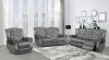 Grace Power Motion Sofa in Pewter by Global w/Options