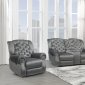 Grace Power Motion Sofa in Pewter by Global w/Options