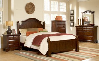 Warm Cherry 1734 Hudson Bay Bedroom by Homelegance w/Options [HEBS-1734 Hudson Bay]